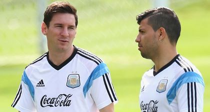 Sergio Aguero will try to convince Lionel Messi to move to the Premier League