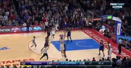 Vine: Blake Griffin’s buzzer-beating three-pointer was more than a little lucky