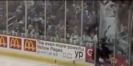 VIDEO: This ice hockey hit is absolutely shattering