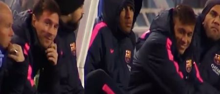 Video: So who is running the show at Barcelona these days? Neymar tells Lionel Messi to warm-up