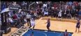 VINE: Minnesota Timberwolves player misses dunk but accidentally sets up three-pointer