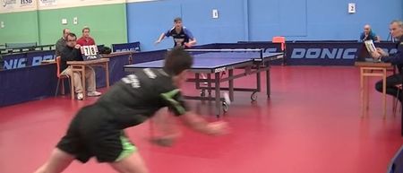 Video: This curling, backhand, around-the-net winner is table tennis at its finest