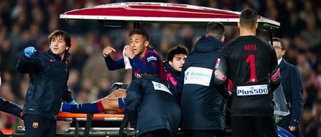 VINES: Neymar’s ankle was left a bloody mess after this Raul Jimenez challenge