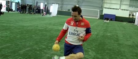 Video: Santi Cazorla is ridiculously good at keepie ups with a tiny football