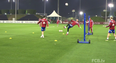 Video: Bayern Munich lads look to be having great craic in game of football tennis