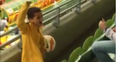 Vine: Tim Cahill pick out his son in the crowd with a great gaelic football pass