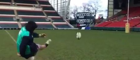 Vine: 19-stone Samoan prop reveals impressive penalty-kicking skills