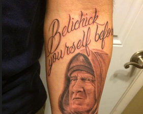 Pic: New England Patriots fan gets hilarious/horrific Bill Belichick tattoo