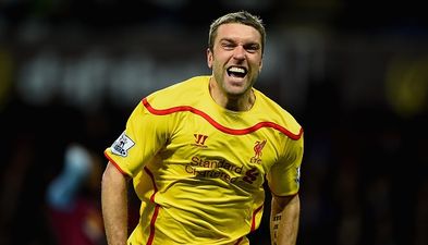 Pic: Liverpool fans and players went bonkers after Rickie Lambert’s goal yesterday