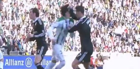 Video: Cristiano Ronaldo receives red card for striking player in the face