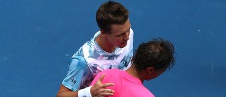 Tomas Berdych ends 17-match losing streak to Rafael Nadal, knocking Spaniard out of Australian Open