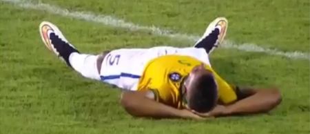 VIDEO: Brazilian U20 player takes time wasting to new level by having a little lie down