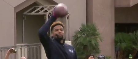 VIDEO: Odell Beckham Jr sets Guinness world record for one-handed catches in a minute