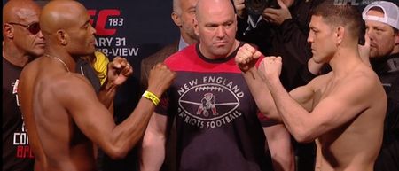 VINE: Anderson Silva and Nick Diaz both make weight ahead of UFC 183 middleweight clash