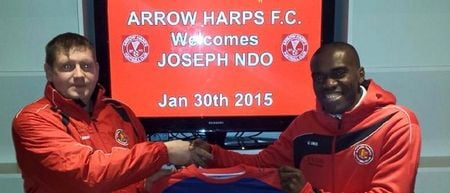 Former Cameroon international and all round good guy Joseph N’Do has signed with Sligo amateur side