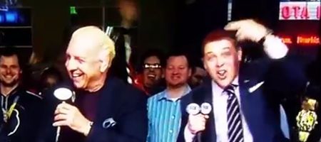 NBA presenter goes crazy for wrestling legend Ric Flair