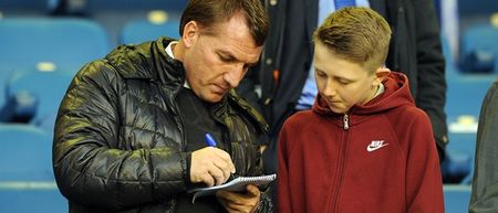 Brendan Rodgers shows a real touch of class by sending a condolence letter to a Liverpool fan