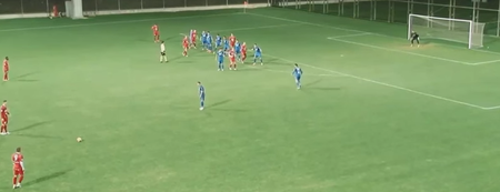 Video: Polish player scores free-kick rocket from incredible distance