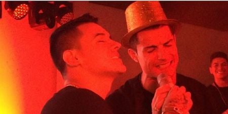 VIDEO: Ronaldo shows his romantic side while performing karaoke