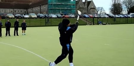 Video: English cricket side test out their hurling skills