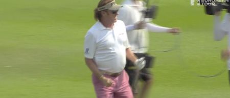 Video: Miguel Angel Jimenez dancing after he holes out from the fairway will brighten your day