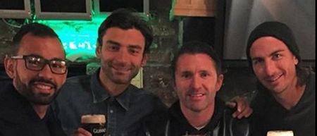 PIC: Robbie Keane takes his L.A. Galaxy buddies for a few scoops in the capital