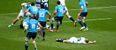 VIDEO: The crunching blow that left England’s Mike Brown knocked out