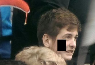 Pic: England fan has something very, very rude drawn on his face