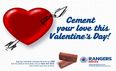 Rangers try sell fans the ultimate Valentines day gift… a brick