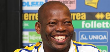 PIC: Faustino Asprilla is having a decent Valentine’s Day surrounded by four topless women