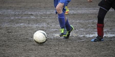 PIC: Blackpool played out a 4-4 thriller on the worst pitch we’ve ever seen