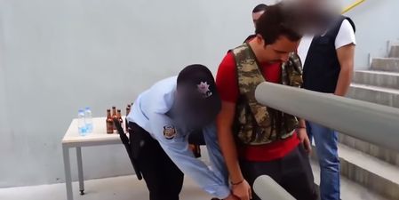 Video: A fan tried to sneak 24 beers into a Turkish football match