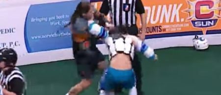 Video: Lacrosse enforcer crumples opponent with multiple uppercuts