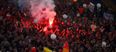 Video: Riot police come down heavily on Feyenoord fans after Spanish Steps are trashed in Rome