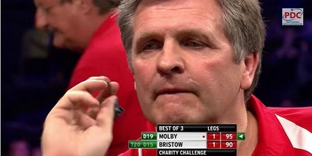 Video: Liverpool legend Jan Molby beats Eric Bristow in darts after a superb checkout of 95