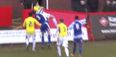 Video: Worcester City player gets red card for body slamming player