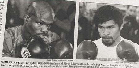 Pic: LA Times make an absolute balls of Floyd Mayweather vs Manny Pacquiao article