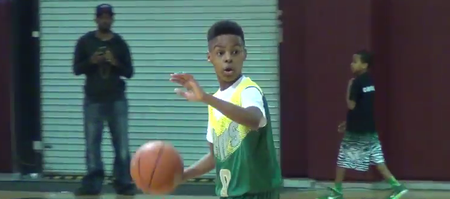 LeBron James’ 10-year-old son is a chip off the old block