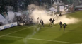 Video: Athens derby delayed after fans storm pitch and attack Olympiakos players