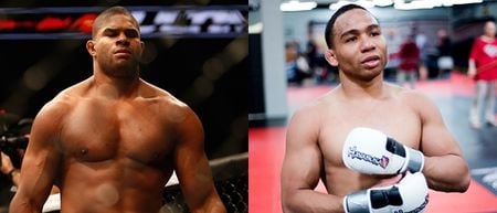 PIC: The reason there are weight classes in mixed martial arts, Alistair Overeem and John Dodson