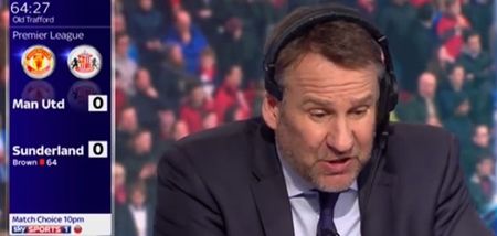 Video: Paul Merson gets into an absolute tizzy over the Wes Brown/John O’Shea red card