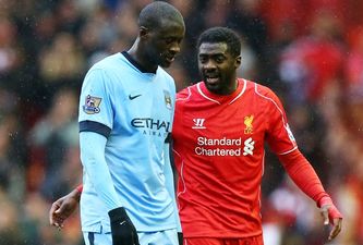 PIC: Today the Toure brothers played each for the very first time