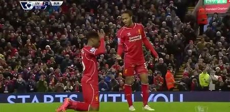 WATCH: Daniel Sturridge leaves poor Raheem Sterling hanging after his goal against Burnley