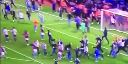 VIDEO: Crazy scenes at Villa Park as fans invade pitch during FA cup win over West Brom