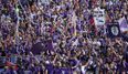 Vine: Two Orlando City fans leap from stands celebrating last-minute equaliser