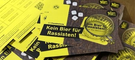 Borussia Dortmund are tackling the issue of discrimination with “No beer for racists” campaign