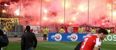 VINE: Shameful scenes in Greece as Olympiakos v AEK Athens is abandoned in the 88th minute due to fan violence