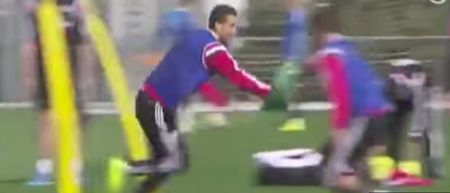 VIDEO: Cristiano Ronaldo shouldn’t be allowed to compete in Real Madrid relay races, it’s just not fair