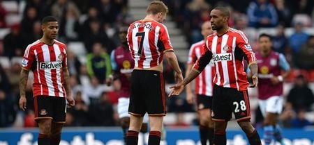 WATCH: Sunderland fans restrained from bench and stadium empties as Villa run riot