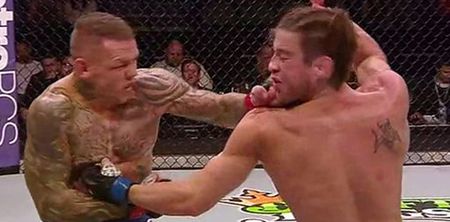 Vine: Ross Pearson’s vicious left hook knockout at UFC 185 was a thing of beauty